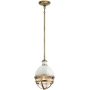 Lampa wisząca 1x40 W biała-mosiądz QNTOLLISMPNBR Quintiesse Tollis zdj.1