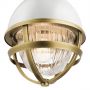 Lampa wisząca 1x40 W biała-mosiądz QNTOLLISMPNBR Quintiesse Tollis zdj.2