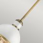 Lampa wisząca 1x40 W biała-mosiądz QNTOLLISMPNBR Quintiesse Tollis zdj.3