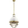 Lampa wisząca 1x40 W biała-mosiądz QNTOLLISPNBR Quintiesse Tollis zdj.1