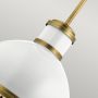Lampa wisząca 1x40 W biała-mosiądz QNTOLLISPNBR Quintiesse Tollis zdj.3
