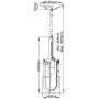 Lampa wisząca 1x60 W mosiądz-przezroczysta QNURBANRESTMP Quintiesse Urban Restoration zdj.2