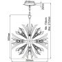 Lampa wisząca x40 W złota QNVIDA13PS Quintiesse Vida zdj.2
