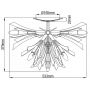 Lampa podsufitowa x40 W złota QNVIDA9F Quintiesse Vida zdj.2