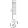 Kinkiet 1x7 W chrom-przezroczysty QNWELLINGTON1PC Quintiesse Wellington zdj.2