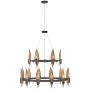 Lampa wisząca x40 W czarna-złota QNWILLOW18CBK Quintiesse Willow zdj.1