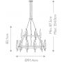 Lampa wisząca x40 W czarna-złota QNWILLOW18CBK Quintiesse Willow zdj.2