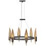 Lampa wisząca 6x40 W czarna-złota QNWILLOW6CBK Quintiesse Willow zdj.1