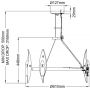 Lampa wisząca 6x40 W czarna-złota QNWILLOW6CBK Quintiesse Willow zdj.2
