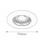Lampa do zabudowy 1x50 W chrom 1163 Rabalux Lite zdj.2