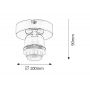 Lampa podsufitowa 1x60 W chrom 1301 Rabalux Bottom zdj.2