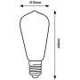 Żarówka 1x10 W e27 2088 Rabalux Filament-Led zdj.2