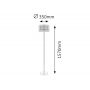 Lampa stojąca 1x60 W brązowa 2633 Rabalux Anastasia zdj.2