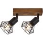 Lampa podsufitowa 2x40 W czarna 3138 Rabalux Zeus zdj.1