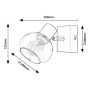 Kinkiet 1x40 W przydymiony 3295 Rabalux Sullivan zdj.2