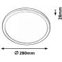 Plafon 1x15 W biały 3358 Rabalux Lambert zdj.2