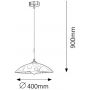 Lampa wisząca 1x60 W biała 3856 Rabalux Harmony zdj.2