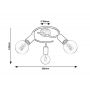 Lampa podsufitowa 3x40 W czarna 3978 Rabalux zdj.2