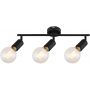Lampa podsufitowa 3x40 W czarna 3988 Rabalux Lamar zdj.1