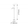 Lampa stojąca 2x60 W biała-chrom 4067 Rabalux Diana zdj.2