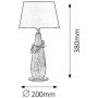 Lampa stołowa 1x40 W czarna 4372 Rabalux Evelyn zdj.2