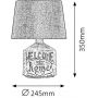 Lampa stołowa 1x40 W beżowa 4386 Rabalux Petra zdj.2