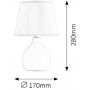 Lampa stołowa 1x40 W kremowa 4475 Rabalux Ingrid zdj.2