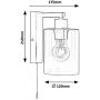 Kinkiet 1x40 W czarny 5077 Rabalux Miroslaw zdj.2