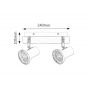 Lampa podsufitowa 2x15 W chrom 5498 Rabalux Steve zdj.2