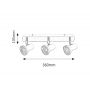 Lampa podsufitowa 3x15 W chrom 5499 Rabalux Steve zdj.2