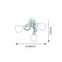Lampa podsufitowa 3x40 W brązowa 5533 Rabalux Jenna zdj.2