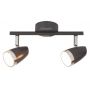 Lampa podsufitowa 2x4 W czarna-chrom 6513 Rabalux Karen zdj.3