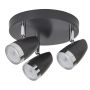 Lampa podsufitowa 3x4 W czarna-chrom 6514 Rabalux Karen zdj.1