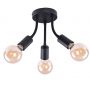 Lampa podsufitowa 3x60 W czarna 6808 Rabalux ALMUS zdj.1