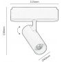 Lampa do szynoprzewodów 1x10 W czarny 70115 Rabalux LiTrack Spot zdj.2