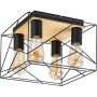 Lampa podsufitowa 4x40 W czarna 71024 Rabalux Boire zdj.1