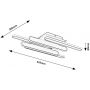 Lampa podsufitowa 1x36 W czarna 71050 Rabalux Sindri zdj.2