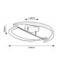 Lampa podsufitowa 1x40 W czarna-złota 71149 Rabalux Adalind zdj.2
