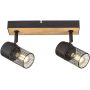 Lampa podsufitowa 2x14 W czarna 71152 Rabalux Metta zdj.1