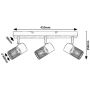 Lampa podsufitowa 3x14 W czarna 71153 Rabalux Metta zdj.2