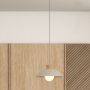Lampa wisząca 1x5 W drewno-opal-beżowa 72230 Rabalux Golnar zdj.5