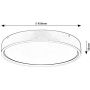 Plafon 1x37 W aluminium 71289 Rabalux Dewson zdj.2