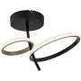 Lampa podsufitowa 1x24 W czarna-złota 71296 Rabalux Emilion zdj.1