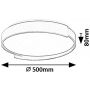 Inteligentny plafon 1x48 W biały-czarny 71306 Rabalux Laleh zdj.2