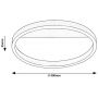 Plafon 1x20 W aluminium 71311 Rabalux Thrac zdj.2