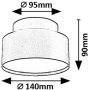 Lampa podsufitowa 1x24 W biała-czarna 71320 Rabalux Ovidia zdj.2