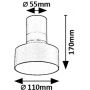 Lampa podsufitowa 1x10 W biała-czarna 71321 Rabalux Ovidia zdj.2