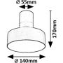 Lampa podsufitowa 1x16 W biała-czarna 71322 Rabalux Ovidia zdj.2