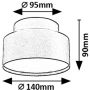 Lampa podsufitowa 1x24 W biała 71325 Rabalux Ovidia zdj.2