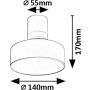 Lampa podsufitowa 1x16 W biała 71327 Rabalux Ovidia zdj.2